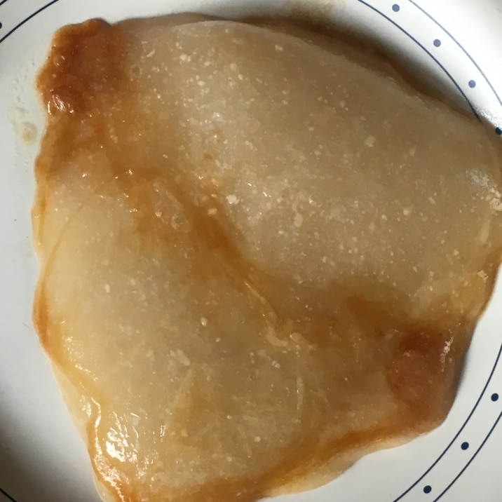 サイリウム餅のバター醤油焼き
